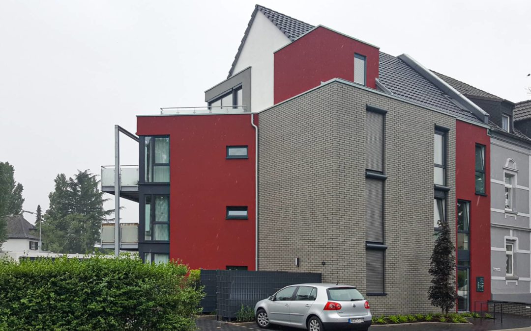 Neubau eines Mehrfamilienhauses mit 6 Wohneinheiten und Garagen-Stellplätzen – Moers